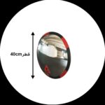 اینه محدب قطر ۴۰ شیشه ای بدون فرم